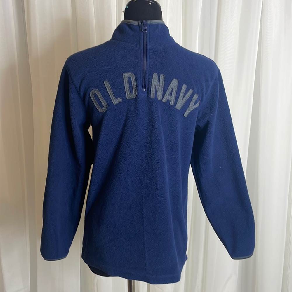 Blue/Grey OLD NAVY 1/4 Zip Pullover Sweater, size L/G (10-12)